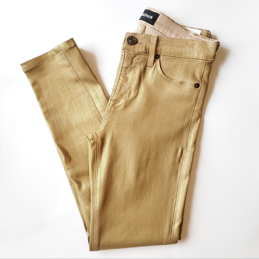Hudson Jeans Skinny in Gold